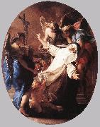 BATONI, Pompeo The Ecstasy of St Catherine of Siena Spain oil painting reproduction